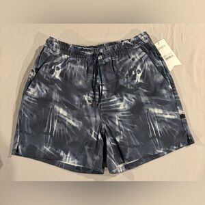 Stori Men's Athletic Shorts in Blue and Gray with Pockets NWT Medium